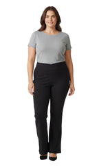 Women's Pull-on Cotton Stretch Bootcut Flare Leggings with a Crossover waistband