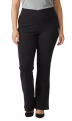 Women's Pull-on Cotton Stretch Bootcut Flare Leggings with a Crossover waistband