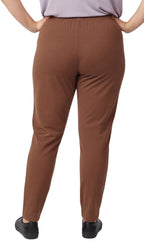 Women's Premium Cotton Stretch High-Waisted Black Leggings - Dressy Comfort in an Everyday Essential