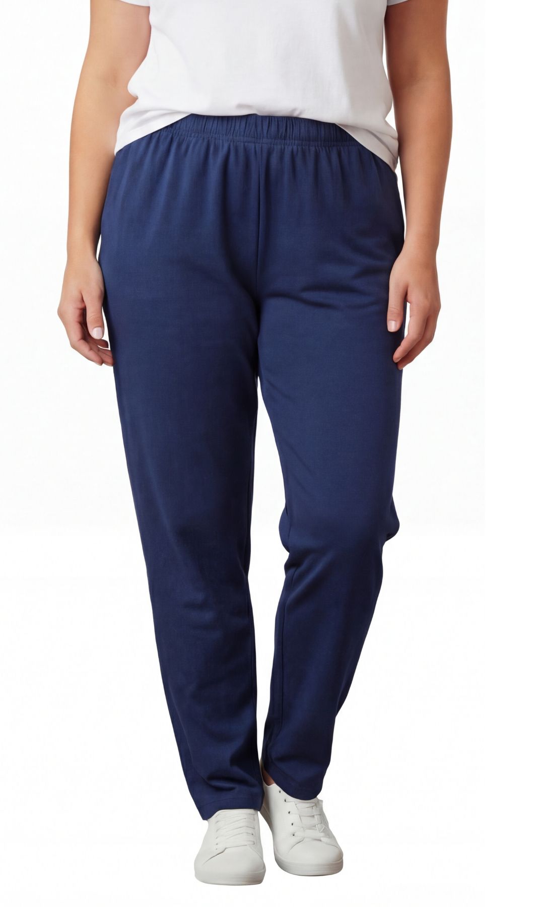 Women's Premium Cotton Stretch High-Waisted Black Leggings - Dressy Comfort in an Everyday Essential