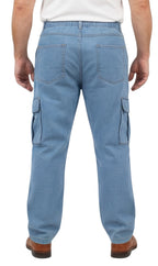 Men's Lightweight Double Cargo Pocket Pull-On Jeans