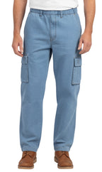 Men's Lightweight Double Cargo Pocket Pull-On Jeans