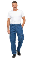 Men's Lightweight Double Cargo Pocket Pull-On Jeans