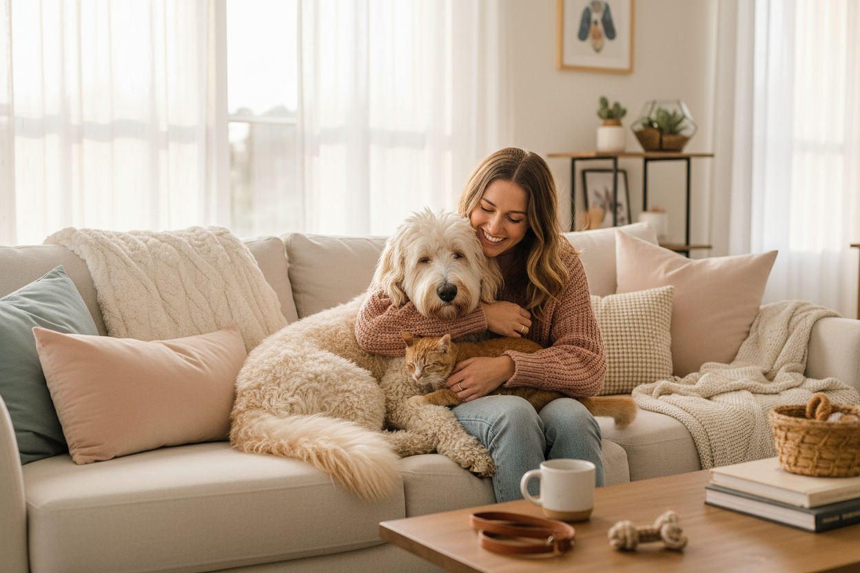 Persona con mascota