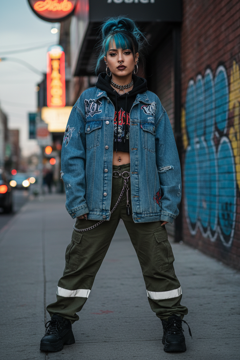 Persona con piercing estilo urbano 2